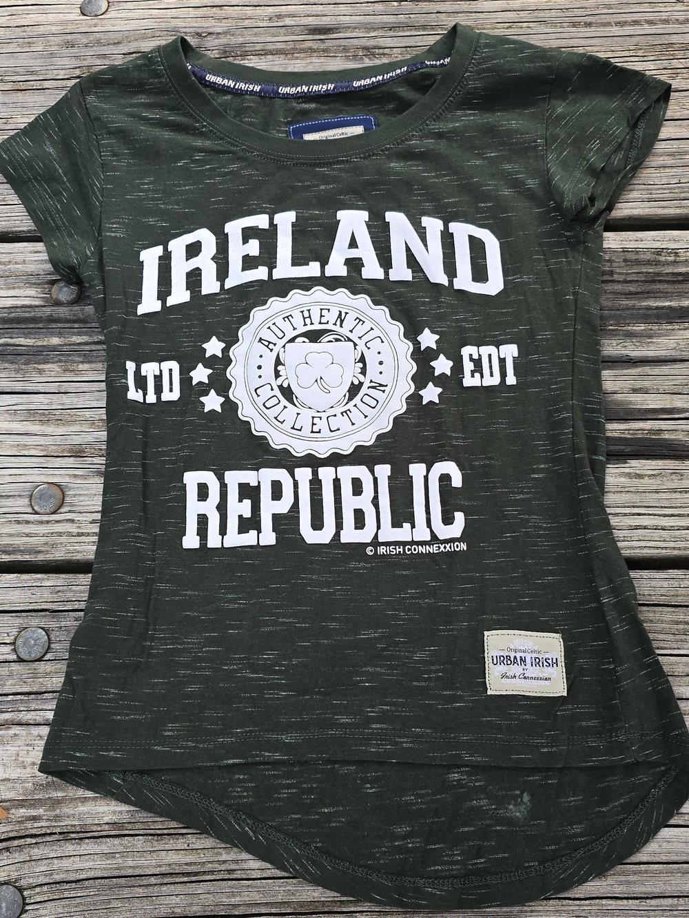 Dark Green 'Ireland Republic' Graphic Tee - Short Sleeve
